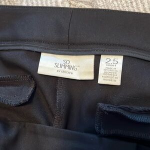 Chico’s black So slimming dress pants size 2.5 short